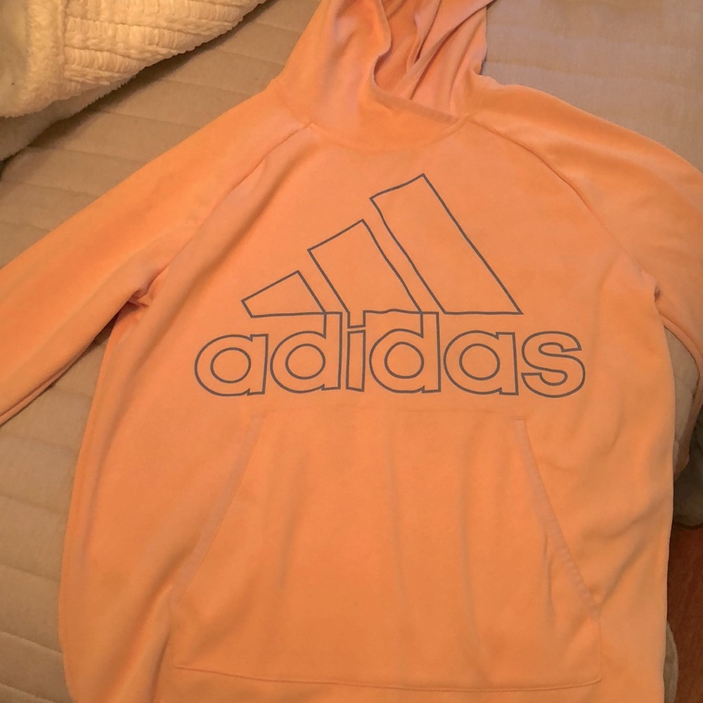 Peach adidas hoodie